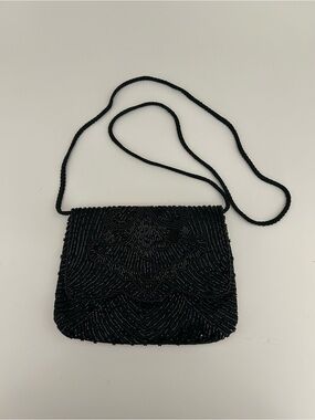 Black Beaded Evening Purse Gorgeous
